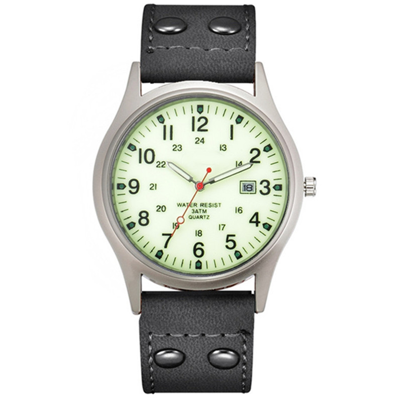 Leather Watch Band Men - Montre Homme Boys Brand Watches Men