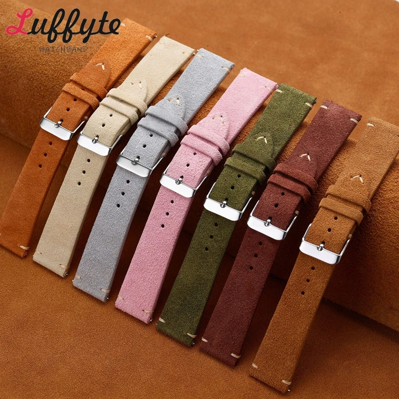 Vintage Suede Genuine Leather  - огляд і ціна Suede Strap Watch