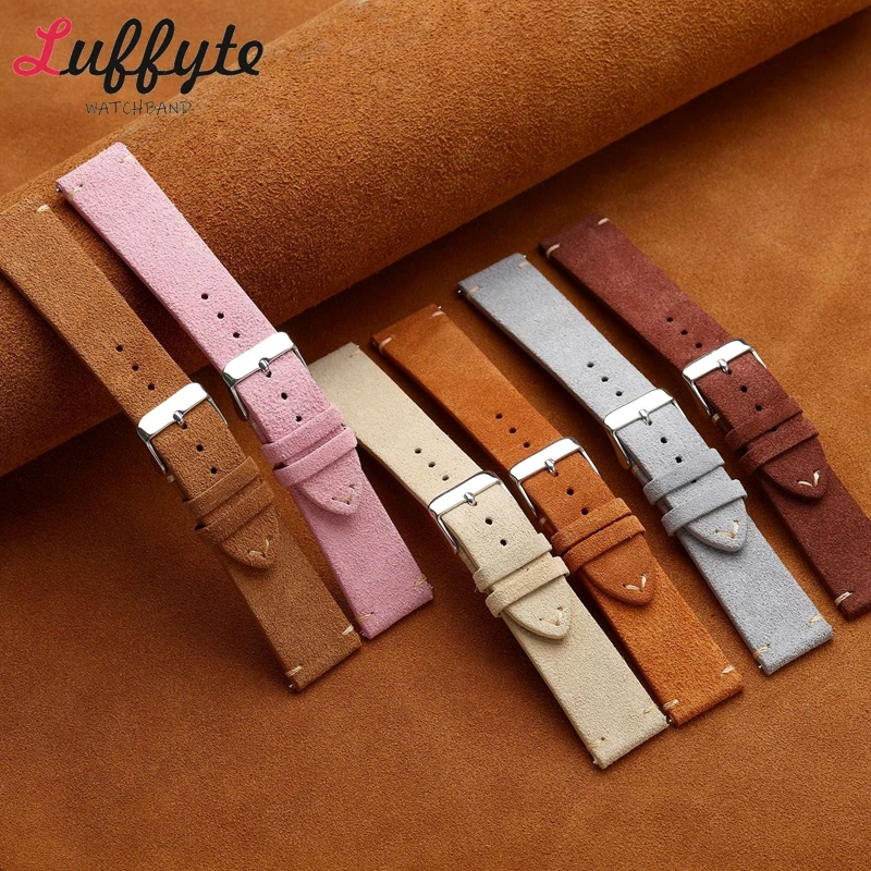 Vintage Suede Genuine Leather  - огляд і ціна Suede Strap Watch