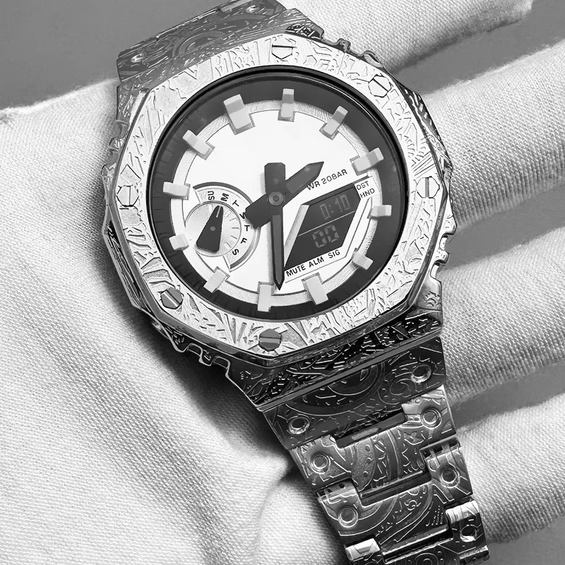 GA2100 Mod kit stainless steel - огляд і ціна Casio Watch G-Shock Ga-2100