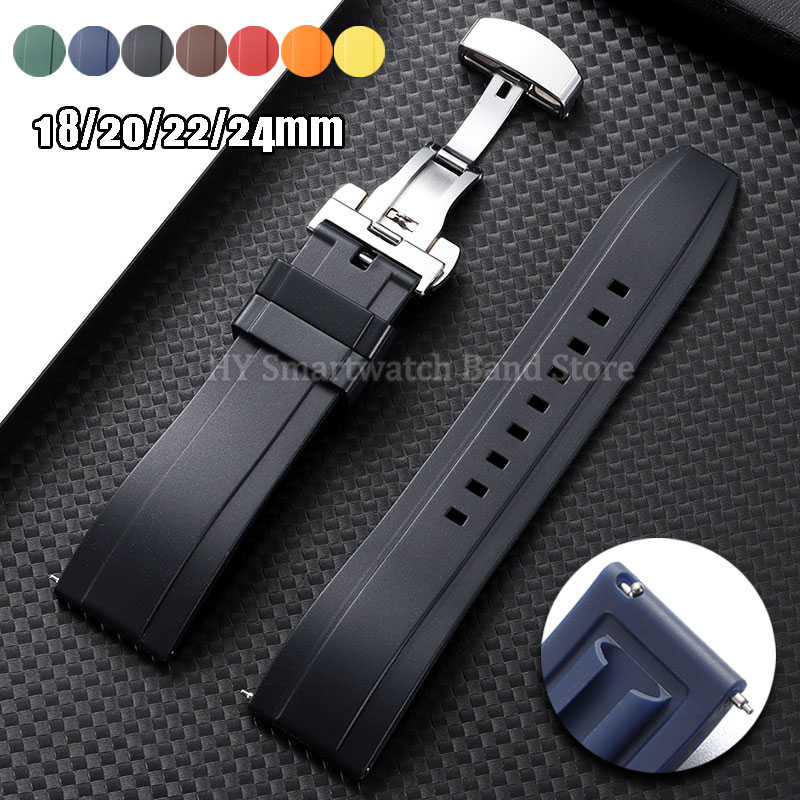 18mm 20mm 22mm 24mm Silicone W - огляд і ціна Suede Strap Watch