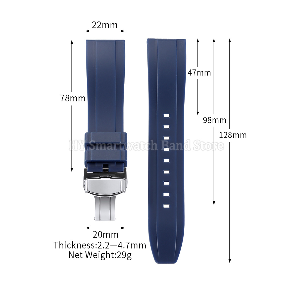 18mm 20mm 22mm 24mm Silicone W - огляд і ціна Suede Strap Watch
