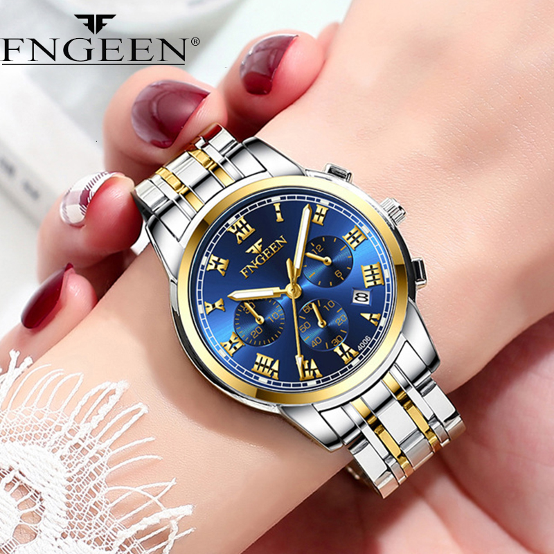 FNGEEN Luxury Quartz Watch Wom - огляд і ціна Stainless Bracelet Diver