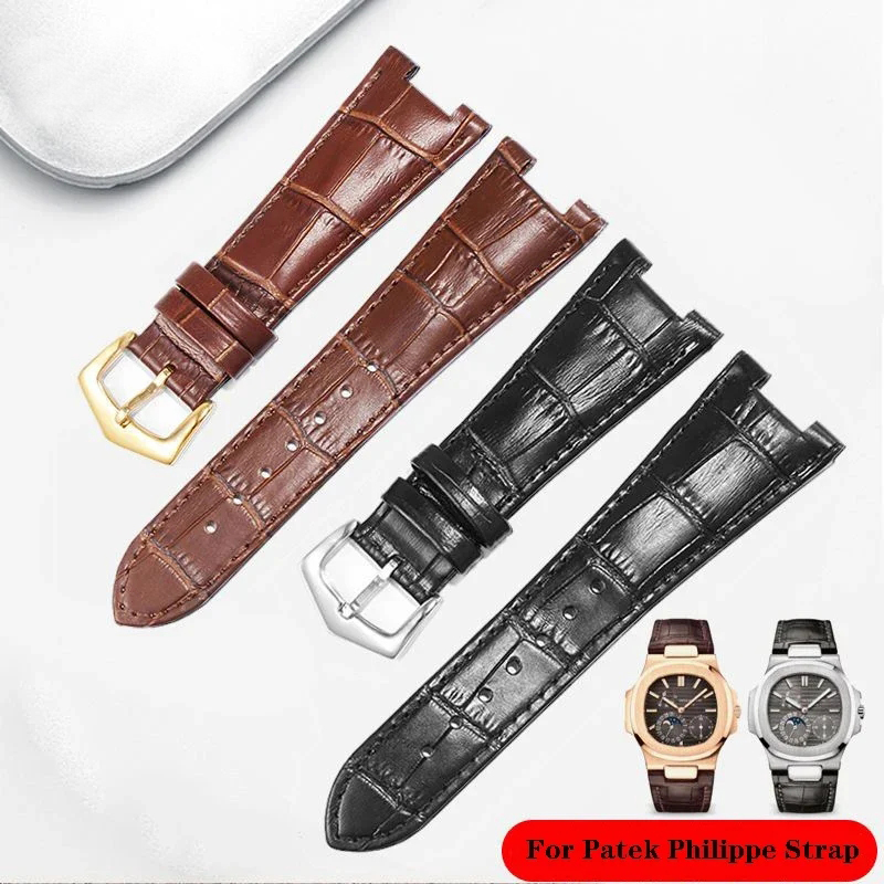 Genuine Leather Watch Strap Fo - огляд і ціна Patek Philippe Watch Nautilus