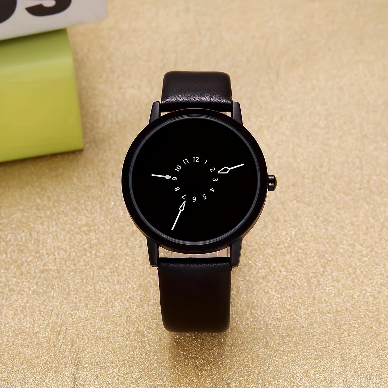 1PC Personality Concept Black  - огляд і ціна Canvas Strap Watch
