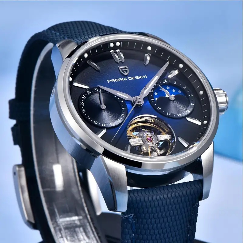 PAGANI DESIGN PDYS021 42MM Moo - огляд і ціна Canvas Strap Watch