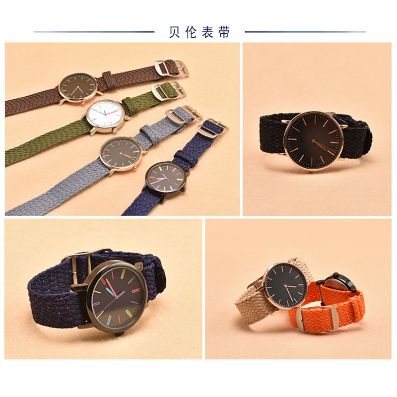 No-hole PL Nylon Watch Band 14 - огляд і ціна Canvas Strap Watch