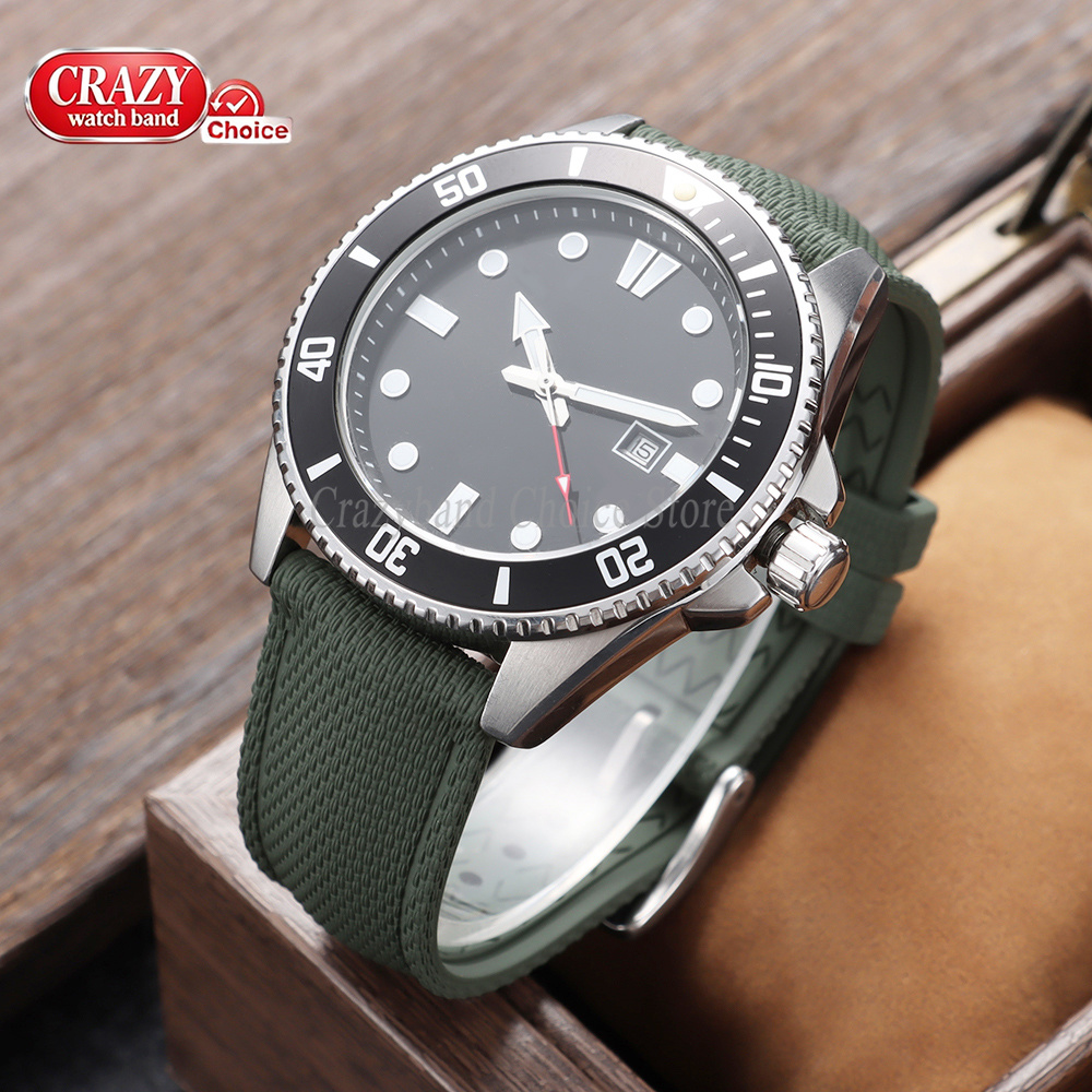 New FKM Rubber Watch Strap 20m - огляд і ціна Rubber Strap Diver