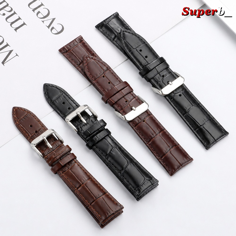 Litchi Pattern Calfskin Leathe - огляд і ціна Leather Watch Band Men