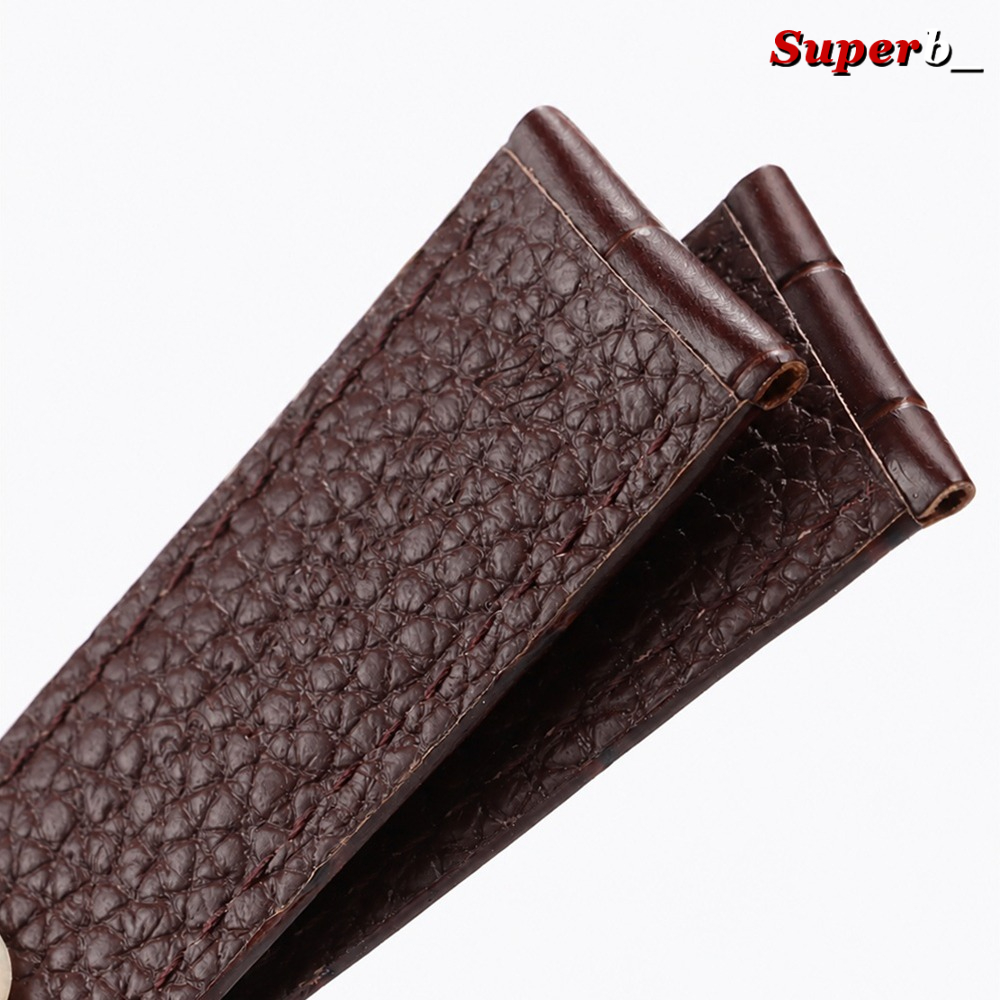 Litchi Pattern Calfskin Leathe - огляд і ціна Leather Watch Band Men